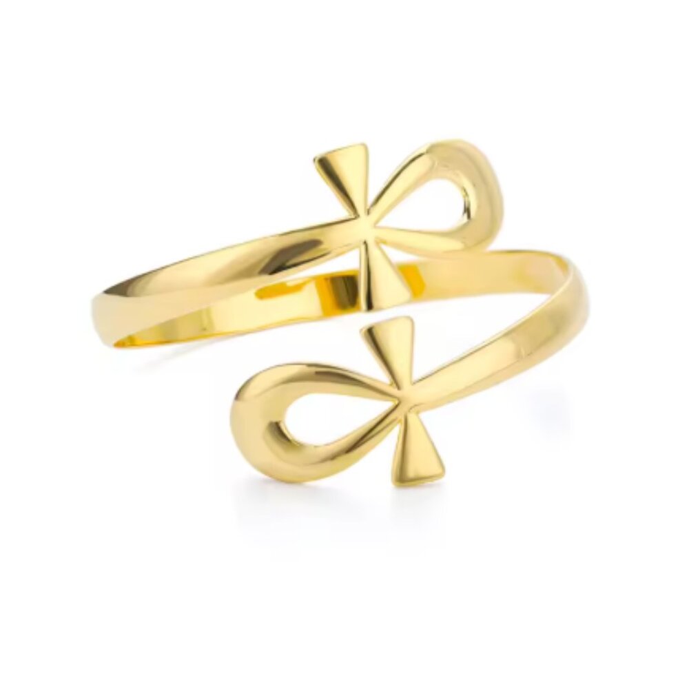Gold plated egyptian Ankh Bracelet